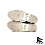  |SIZE 40| LANVIN OLIVE SUEDE LOW TOP SNEAKER Z40-6968 