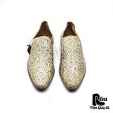  |SIZE 42| SAPATARIA CLEMENTE LOULE BAROQUE FLORAL EMBOSSED SLIP-ON Z42-6864 