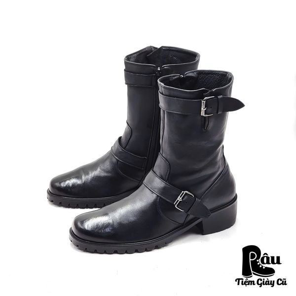  |SIZE 40| MOON.S SIDE-ZIP ENGINEER BOOT Z40-7036 