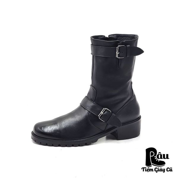  |SIZE 40| MOON.S SIDE-ZIP ENGINEER BOOT Z40-7036 