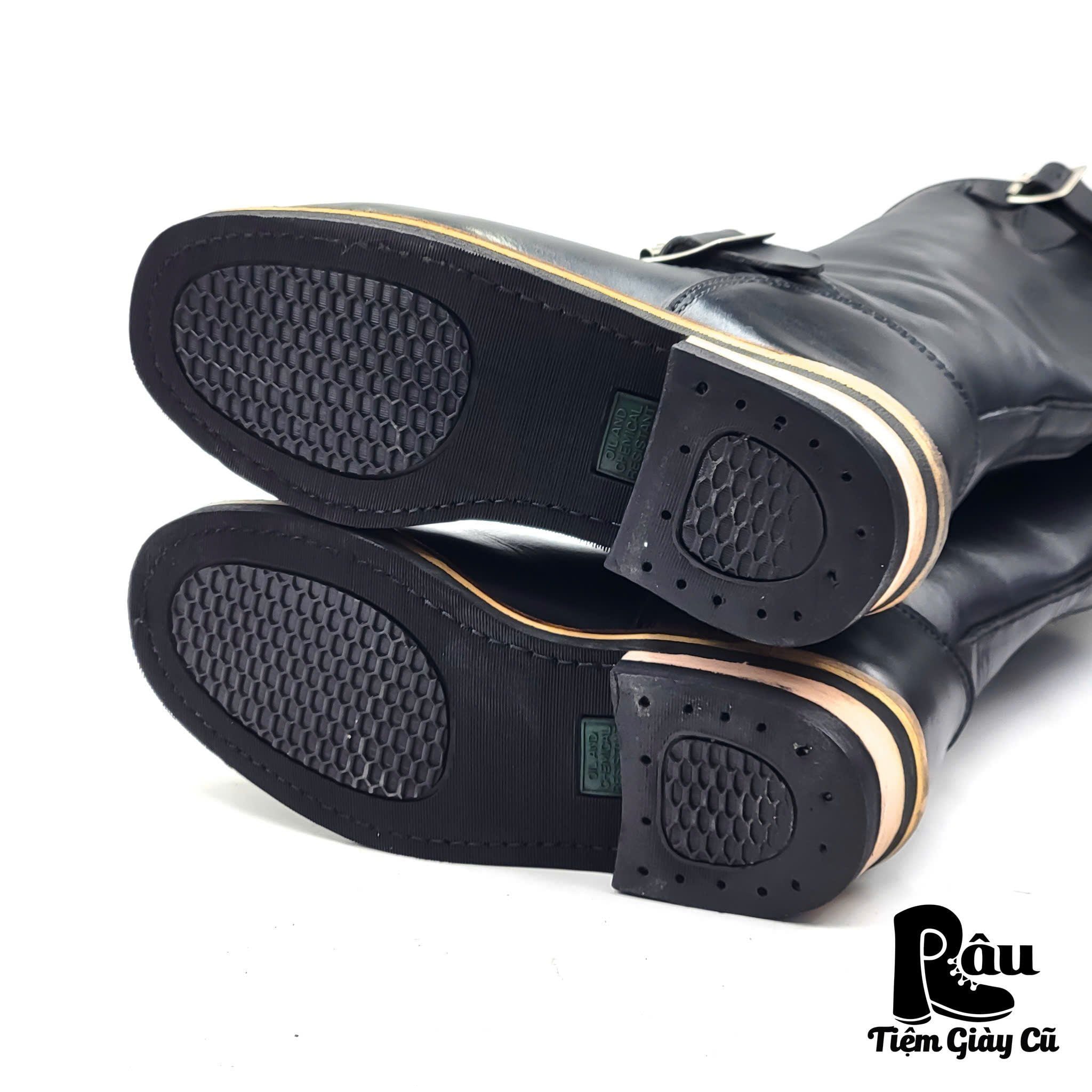  |SIZE 38| BLACK STEEL TOE ENGINEER BOOT AS38-7150 