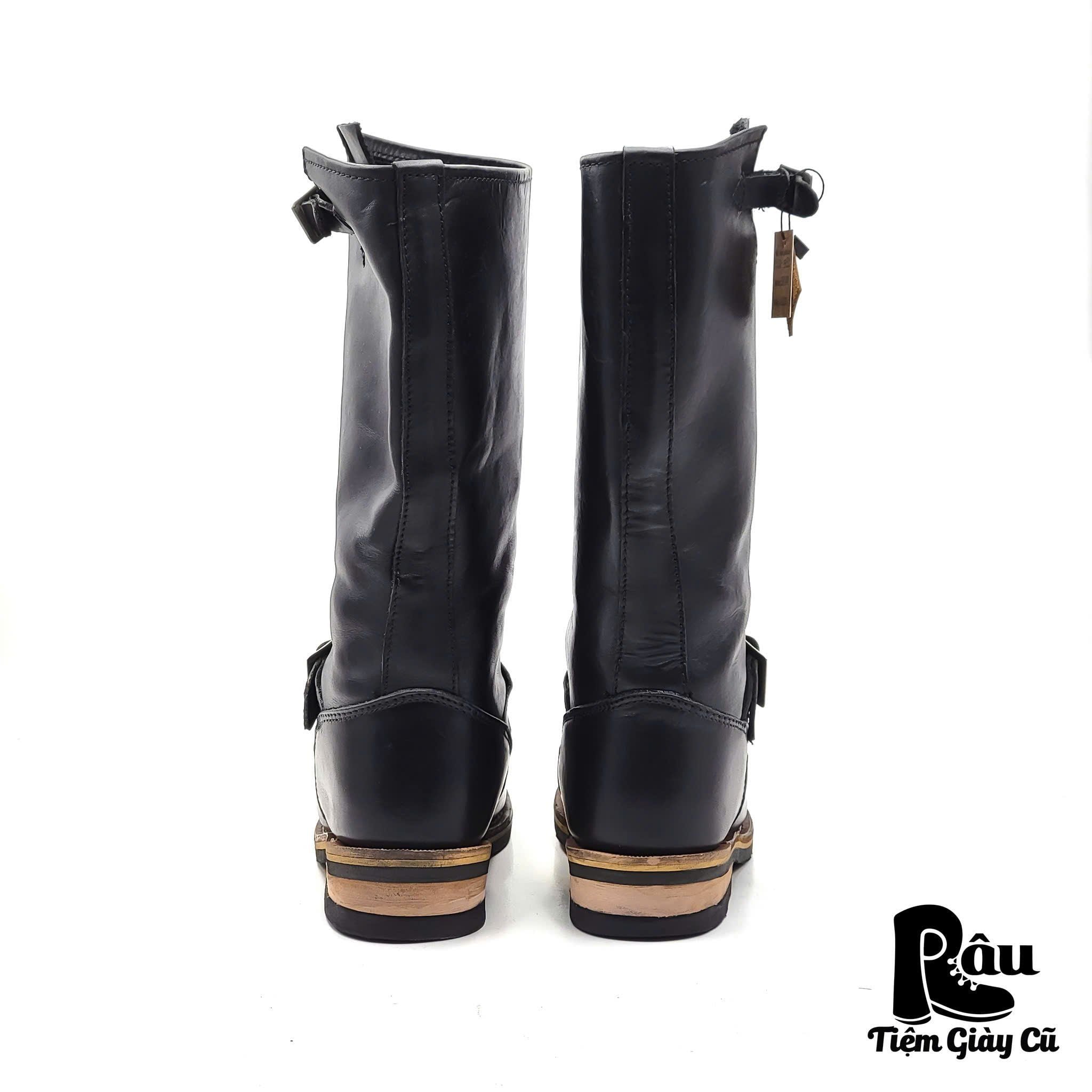  |SIZE 38| BLACK STEEL TOE ENGINEER BOOT AS38-7150 