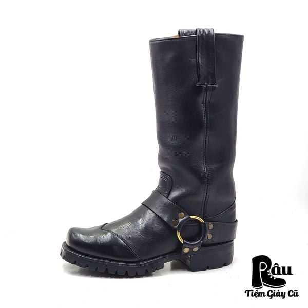  |SIZE 38.5| FRYE 6J27002 VINTAGE 70S LUG-SOLE HARNESS BOOT Z38.5-6785 