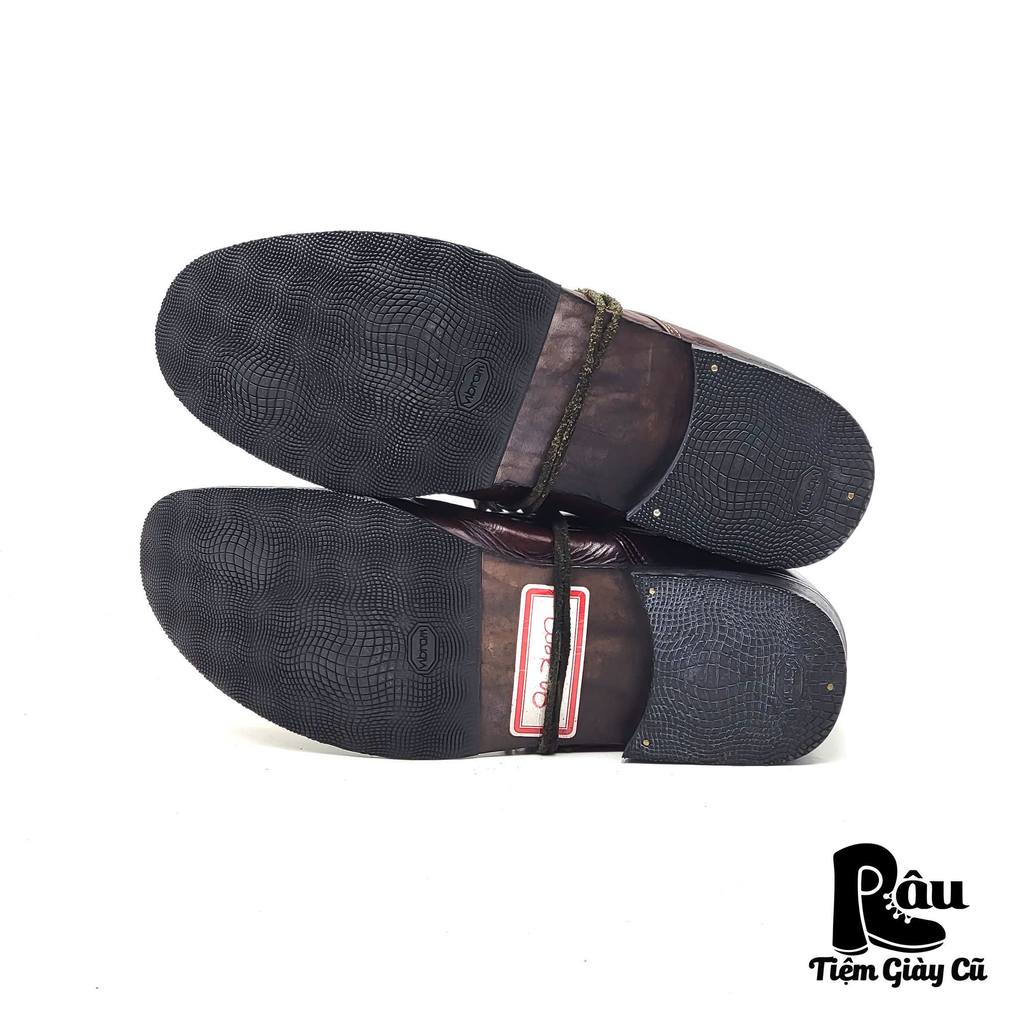  |SIZE 43| SOWN GARMENTS FW2018 WAX TABACCO DERBY SHOES Z43-7259 