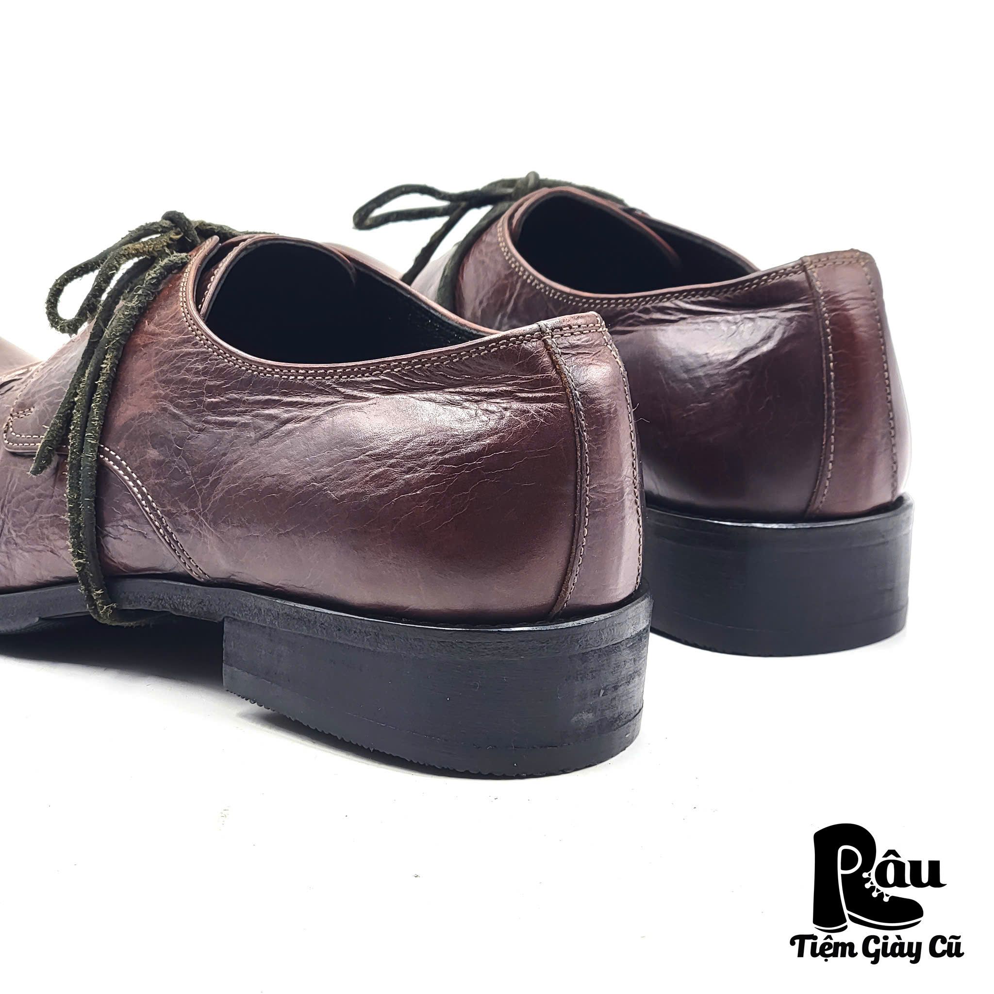  |SIZE 43| SOWN GARMENTS FW2018 WAX TABACCO DERBY SHOES Z43-7259 