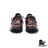  |SIZE 43| SOWN GARMENTS FW2018 WAX TABACCO DERBY SHOES Z43-7259 