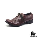 |SIZE 43| SOWN GARMENTS FW2018 WAX TABACCO DERBY SHOES Z43-7259 