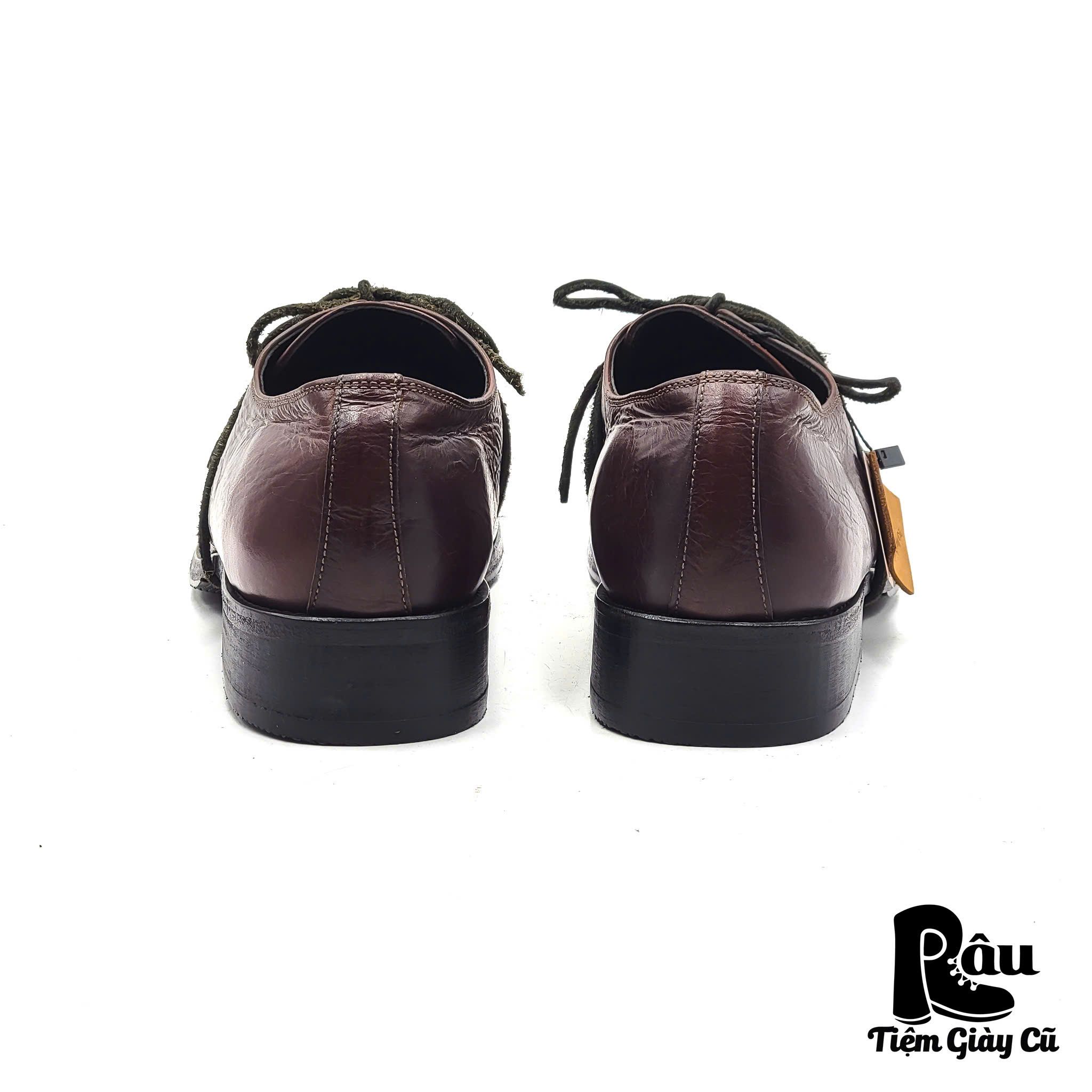  |SIZE 43| SOWN GARMENTS FW2018 WAX TABACCO DERBY SHOES Z43-7259 