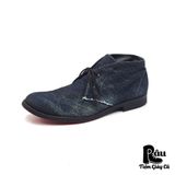  |SIZE 38| LOUNGE LIZARD 9784 INDIGO RAW DENIM 2-EYES CHUKKA BOOT AU38-7292 
