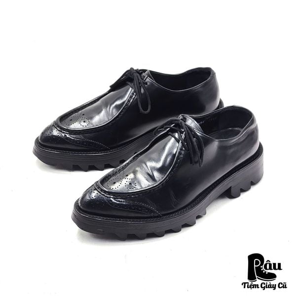  |SIZE 40| BANANAFIT 5404 POINTED BROGUE CHUNKY DERBY SHOES AU40-7322 