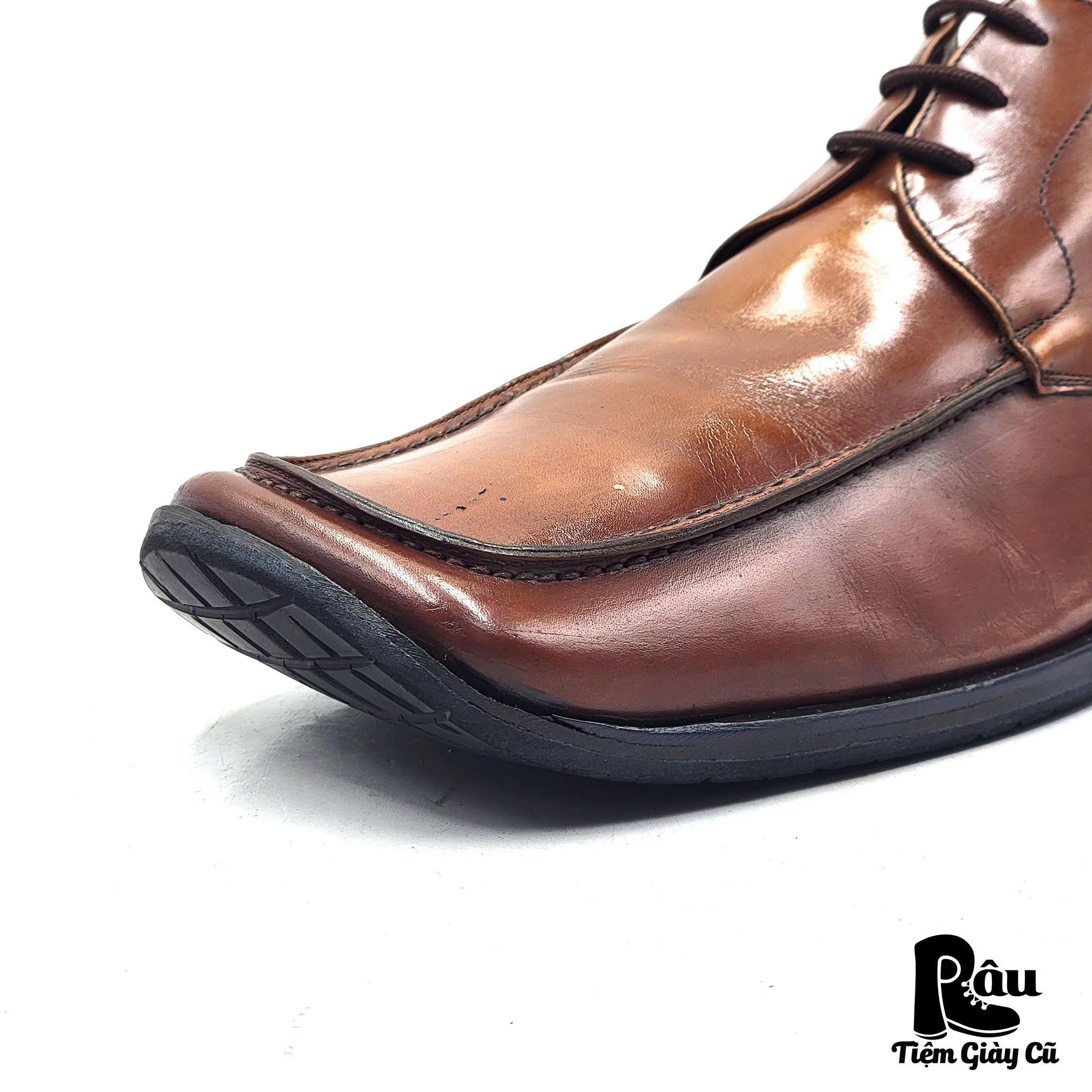  |SIZE 43| TODD WELSH VINTAGE ITALIAN SQUARE TOE DERBY SHOES AT43-7324 