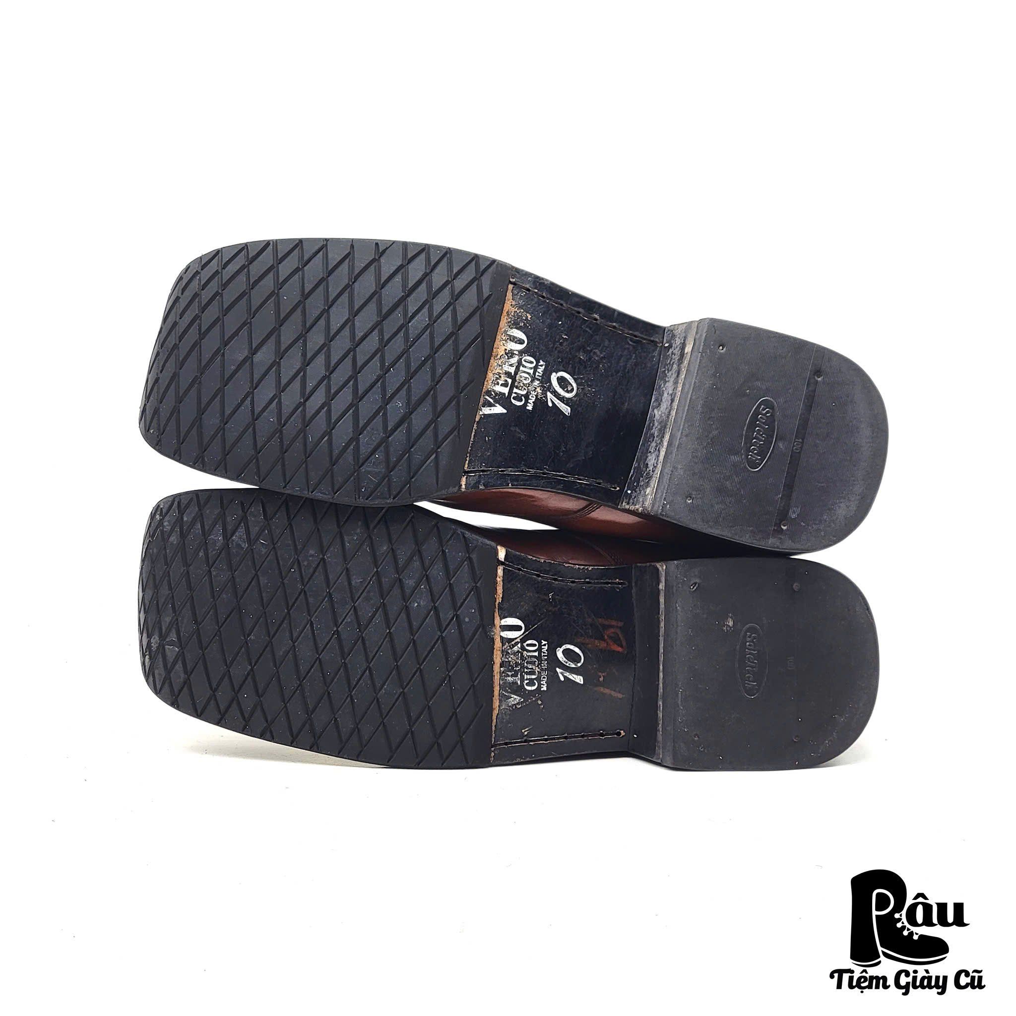  |SIZE 43| TODD WELSH VINTAGE ITALIAN SQUARE TOE DERBY SHOES AT43-7324 