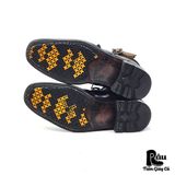  |SIZE 39| ALFREDO BANNISTER TWO-TONE DISTRESSED LACE-UP BOOT AT39-7342 