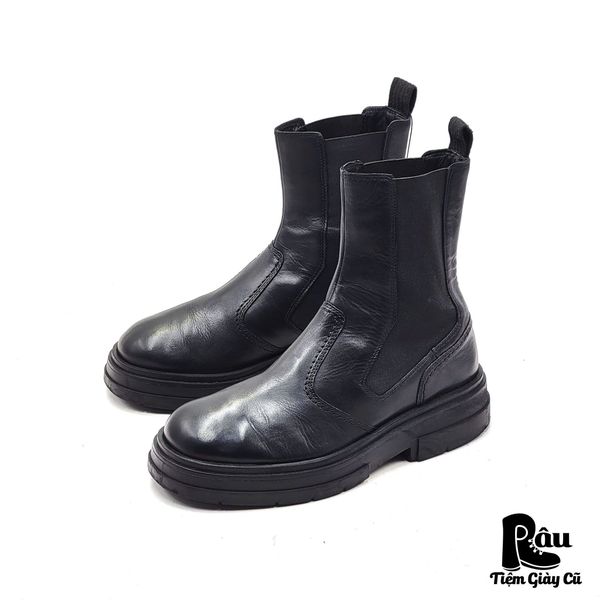  |SIZE 39| ZARA BLACK PLATFORM CHELSEA BOOT AT39-7332 