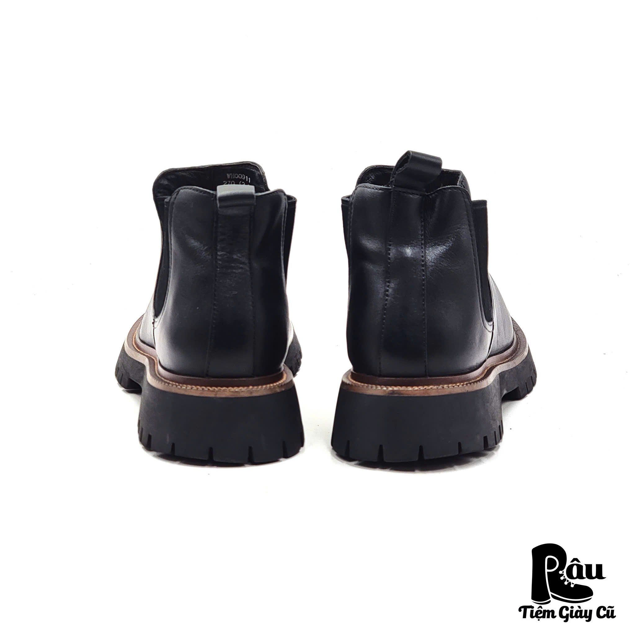  |SIZE 42| BLACK CHUNKY ANKLE CHELSEA BOOT AU42-7334 