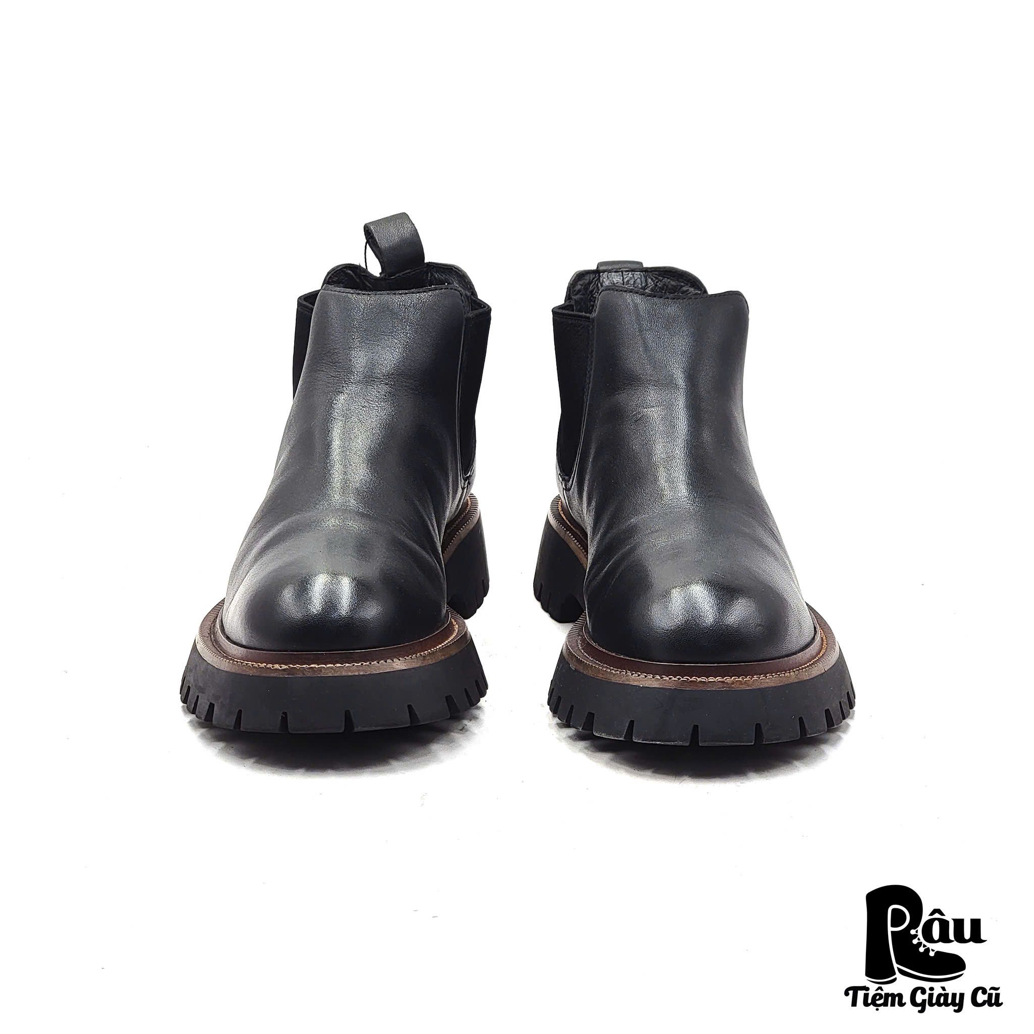  |SIZE 42| BLACK CHUNKY ANKLE CHELSEA BOOT AU42-7334 