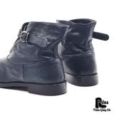  |SIZE 39| PADRONE BLACK SINGLE STRAP ANKLE DRESS BOOT Z39-7408 