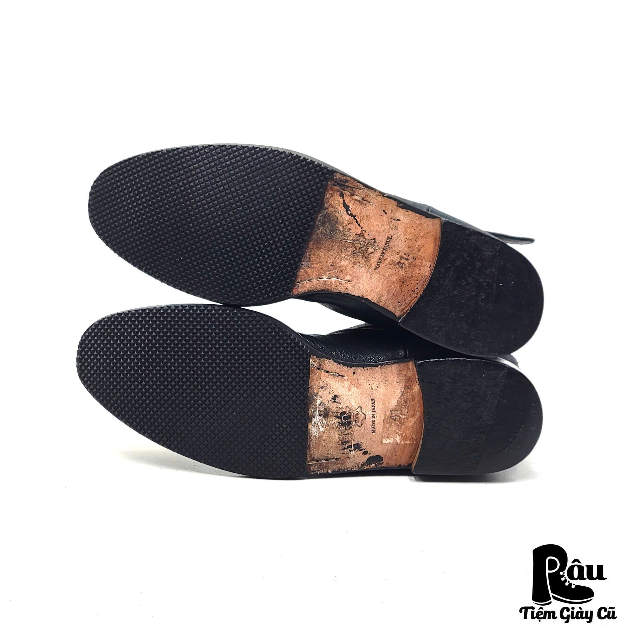  |SIZE 39| PADRONE BLACK SINGLE STRAP ANKLE DRESS BOOT Z39-7408 