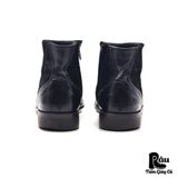  |SIZE 39| WHOOP DE DOO SUEDE & SMOOTH LEATHER SIDE-ZIP DRESS BOOT AV39-7409 