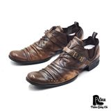  |SIZE 41| STEAMPUNK DISTRESSED BUCKLE SHOES AT41-7431 
