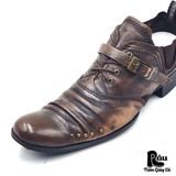  |SIZE 41| STEAMPUNK DISTRESSED BUCKLE SHOES AT41-7431 
