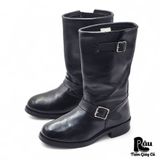  |SIZE 41| DINGO DI19040 FULL-GRAIN BLACK ENGINEER BOOT Z41-7421 