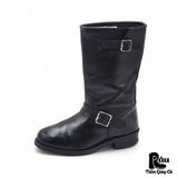  |SIZE 41| DINGO DI19040 FULL-GRAIN BLACK ENGINEER BOOT Z41-7421 