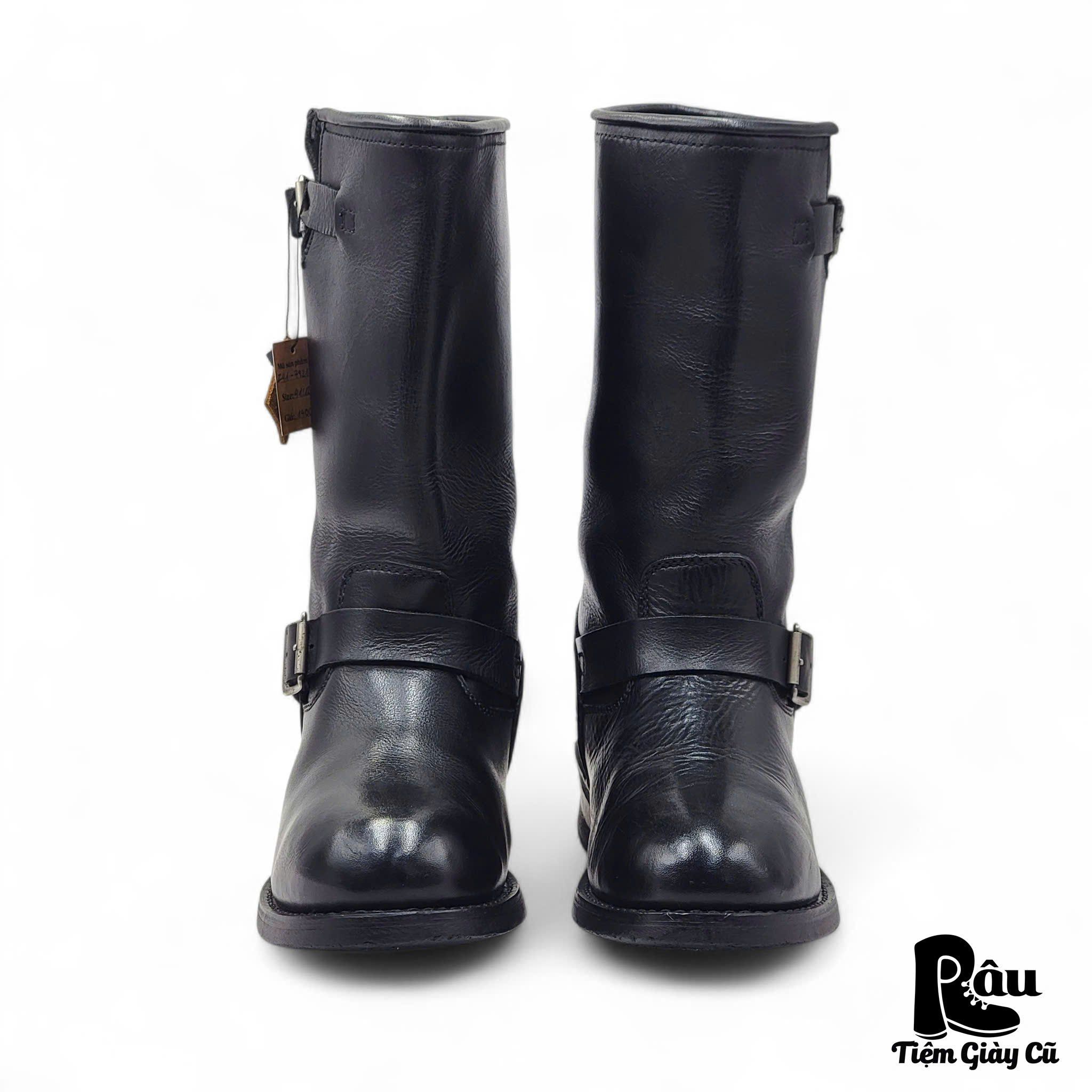  |SIZE 41| DINGO DI19040 FULL-GRAIN BLACK ENGINEER BOOT Z41-7421 