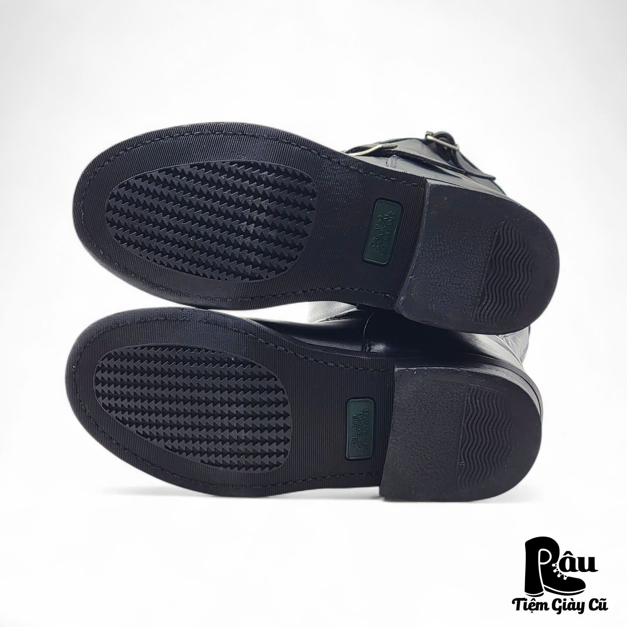  |SIZE 41| DINGO DI19040 FULL-GRAIN BLACK ENGINEER BOOT Z41-7421 