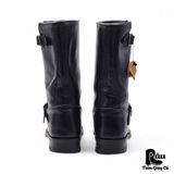  |SIZE 41| DINGO DI19040 FULL-GRAIN BLACK ENGINEER BOOT Z41-7421 