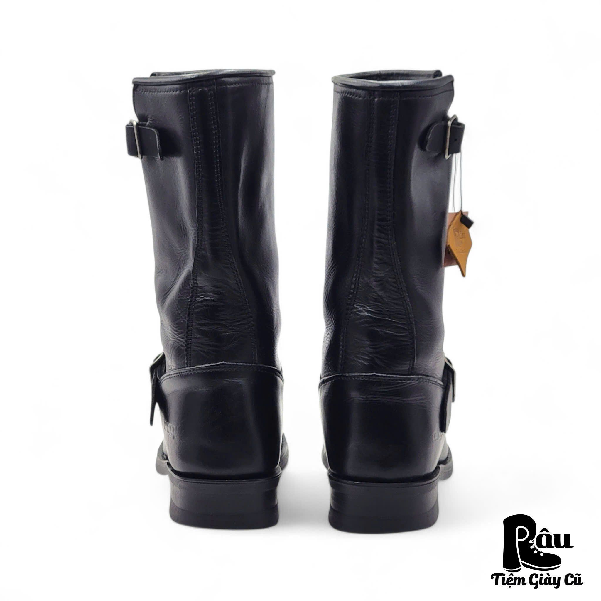  |SIZE 41| DINGO DI19040 FULL-GRAIN BLACK ENGINEER BOOT Z41-7421 