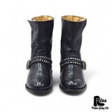  |SIZE 38| FRYE 3476322 METALLIC STUDS ENGINEER BOOT AV38-7417 