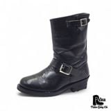  |SIZE 38.5| WASHPAN BLACK ENGINEER BOOT AS38.5-7419 