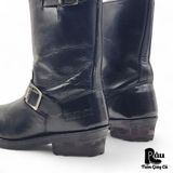  |SIZE 38.5| WASHPAN BLACK ENGINEER BOOT AS38.5-7419 