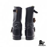  |SIZE 38.5| VALVERDE DEL CAMINO BLACK ENGINEER BOOT Z38.5-7416 