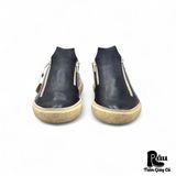  |SIZE 41| ARCHE BLACK EDENOO FULL-GRAIN SLIP ON SHOES Z41-7449 