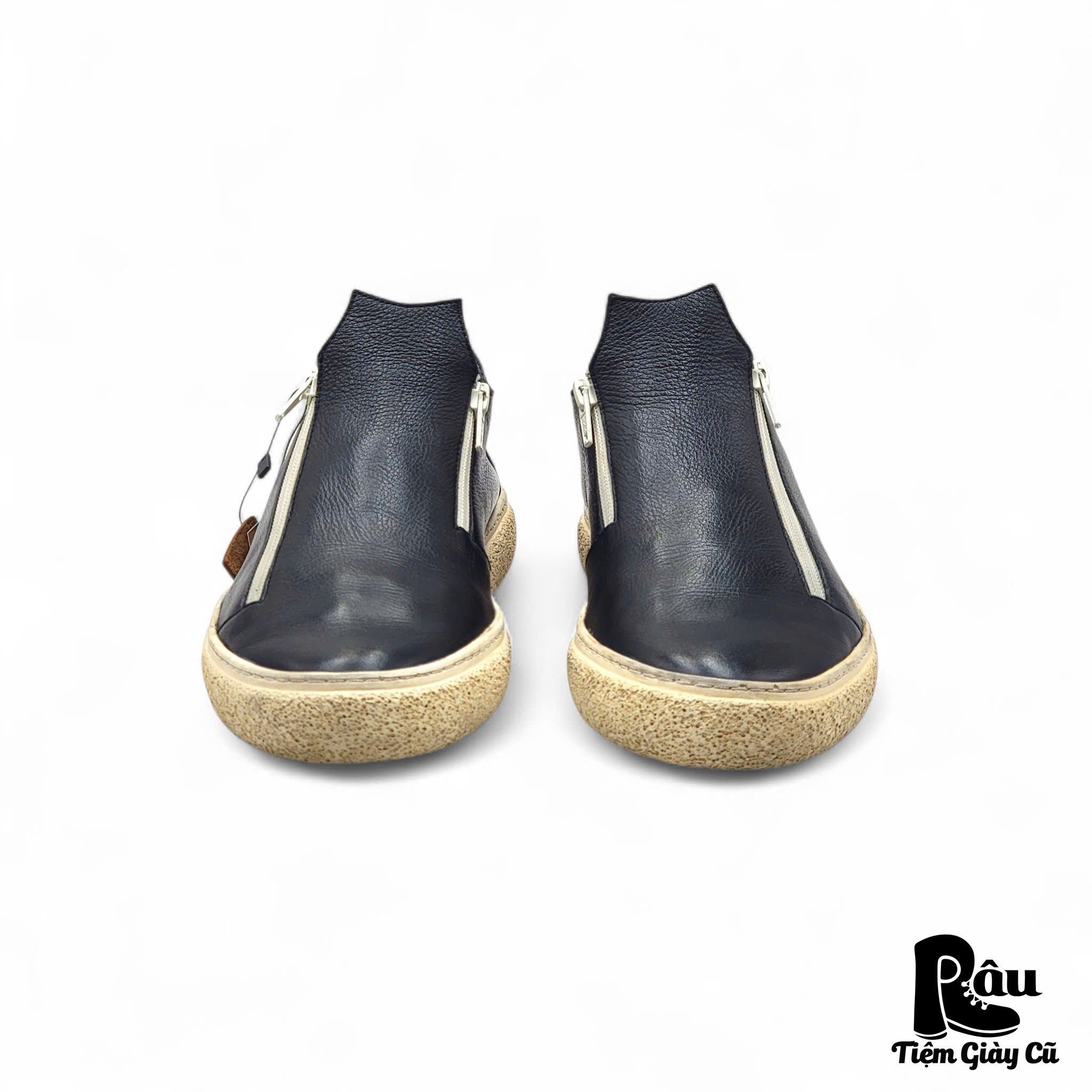  |SIZE 41| ARCHE BLACK EDENOO FULL-GRAIN SLIP ON SHOES Z41-7449 