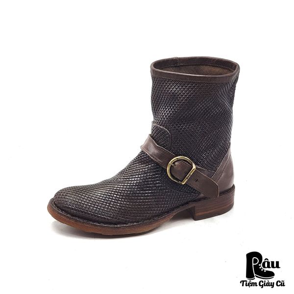  |SIZE 37| FIORENTINI + BAKER BROWN SIDE-ZIP ANKLE BOOT Z37-7462 