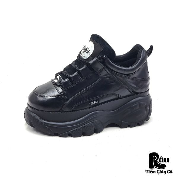  |SIZE 37| BUFFALO LONDON 1339-14 2.0 BLACK CLASSIC LOW-TOP PLATFORM SNEAKER Z37-7495 