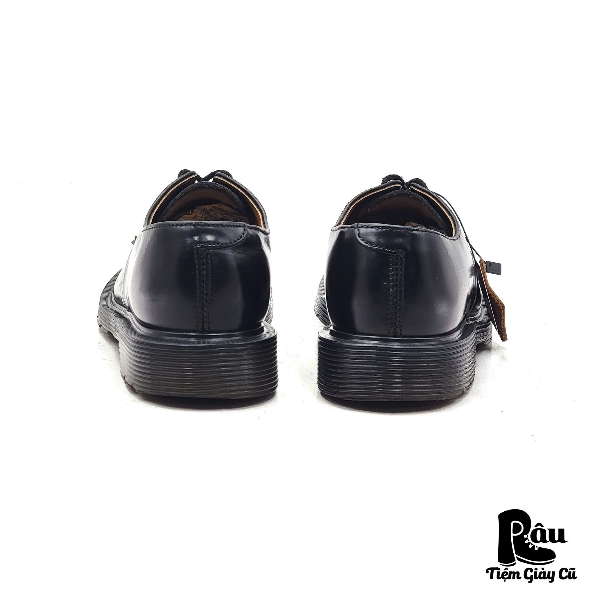  |SIZE 36| SOLOVAIR VINTAGE 995 CLASSIC 3-EYES BLACK GIBSON DERBY SHOES AV36-7497 