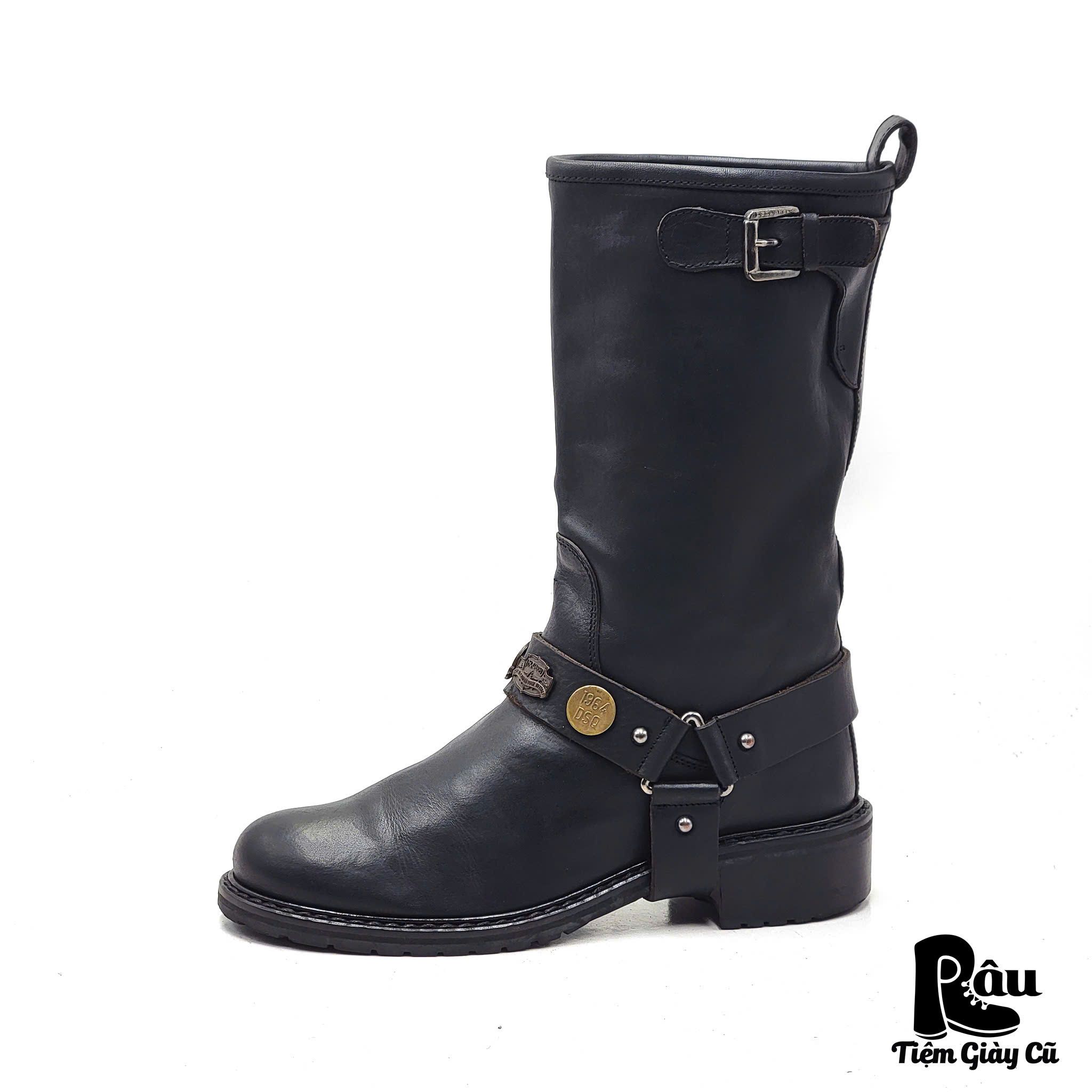  |SIZE 39| DSQUARE2 T203 VEG TAN BIKER BOOT Z39-7418 