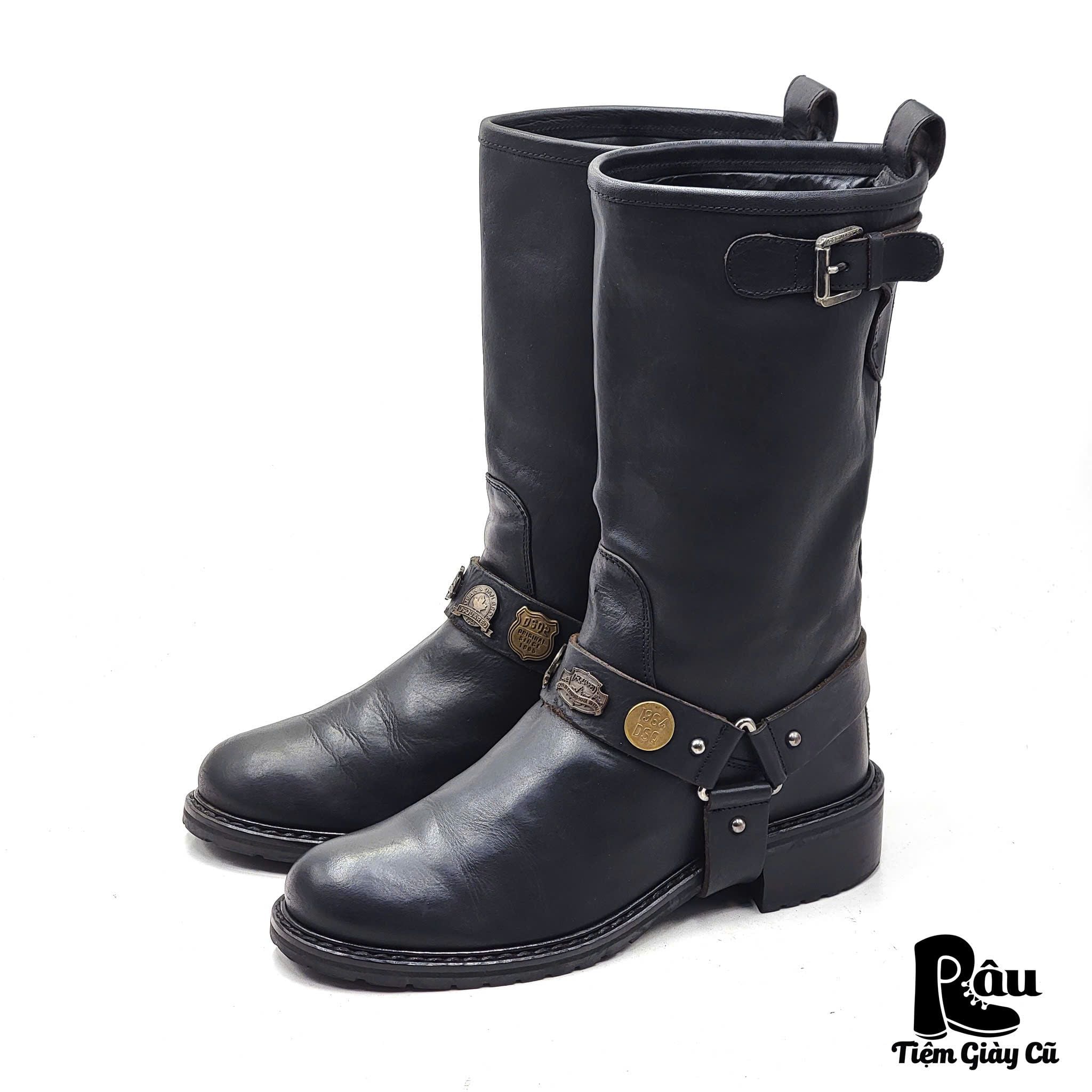  |SIZE 39| DSQUARE2 T203 VEG TAN BIKER BOOT Z39-7418 