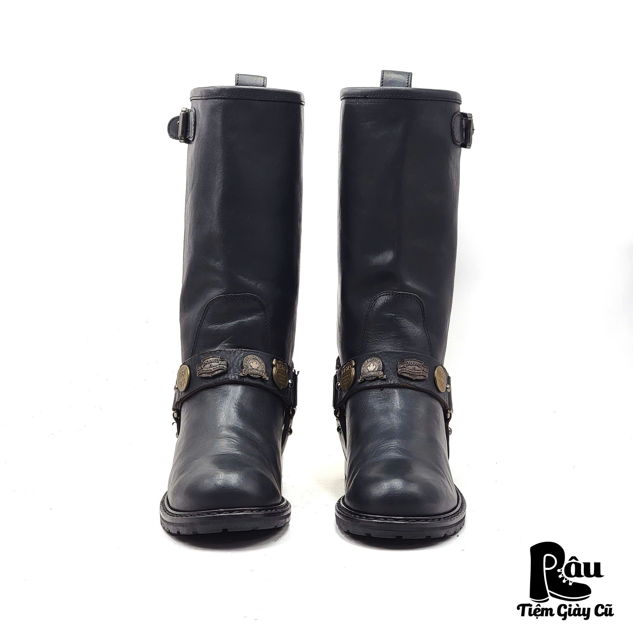  |SIZE 39| DSQUARE2 T203 VEG TAN BIKER BOOT Z39-7418 