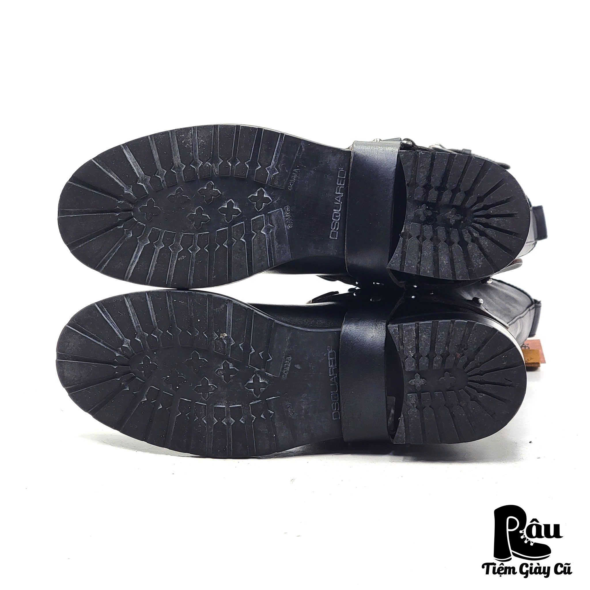  |SIZE 39| DSQUARE2 T203 VEG TAN BIKER BOOT Z39-7418 