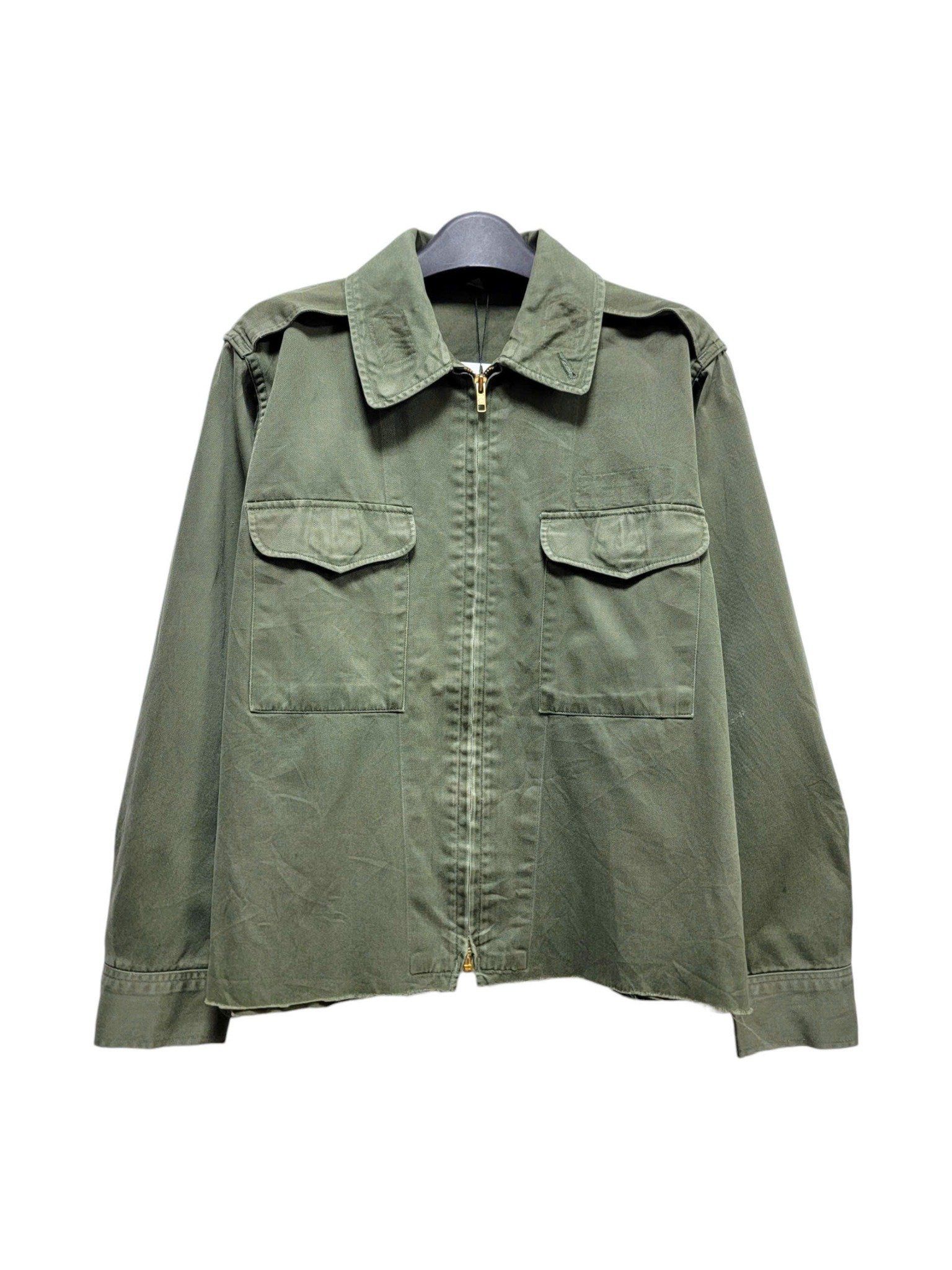  |SIZE M| VINTAGE 80S JAPANESE MILITARY ZIPPER JACKET AOM-7447 