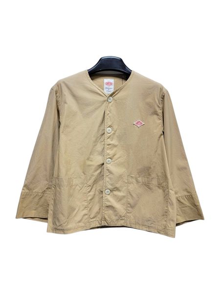  |SIZE L| DANTON JD-8876 DUK COTTON COLLARLESS BUTTON JACKET AOL-7445 
