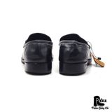  |SIZE 42| VIGEVANO VINTAGE BLACK HORSEBIT LOAFER Z42-7506 