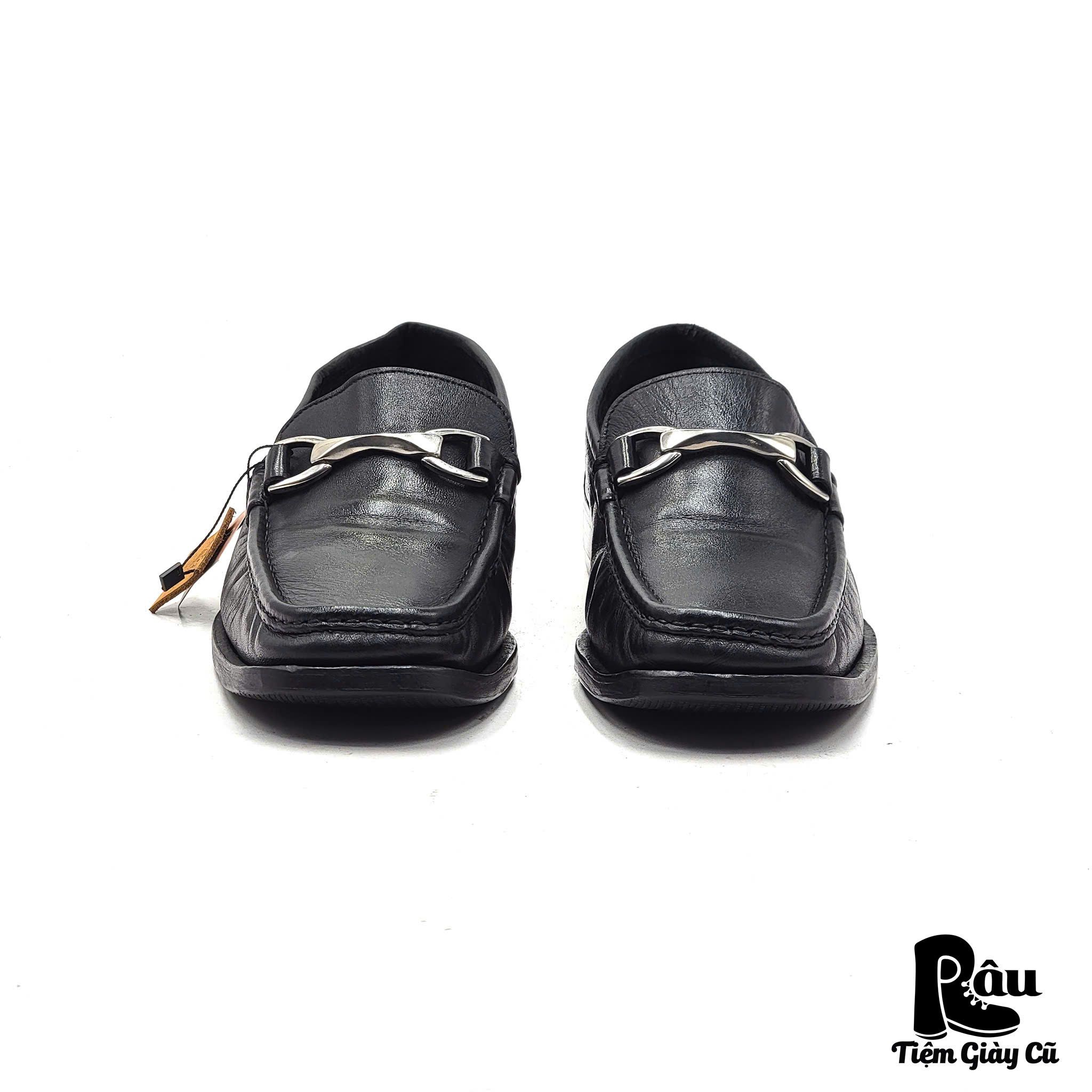  |SIZE 42| VIGEVANO VINTAGE BLACK HORSEBIT LOAFER Z42-7506 