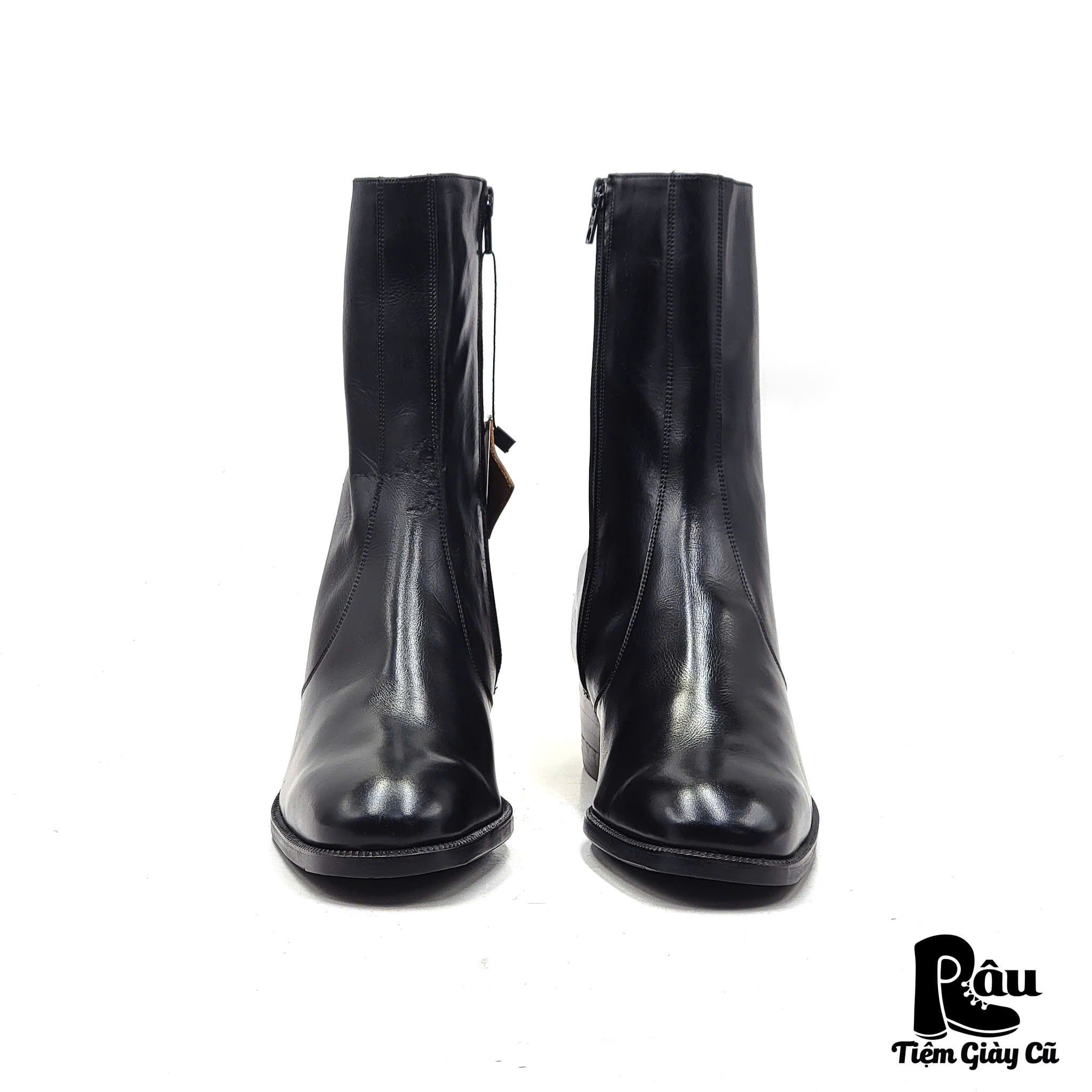  |SIZE 38| CAREL PARIS 1698 VINTAGE 70S AILÉE ZIPPER ANKLE BOOT AV38-7491 