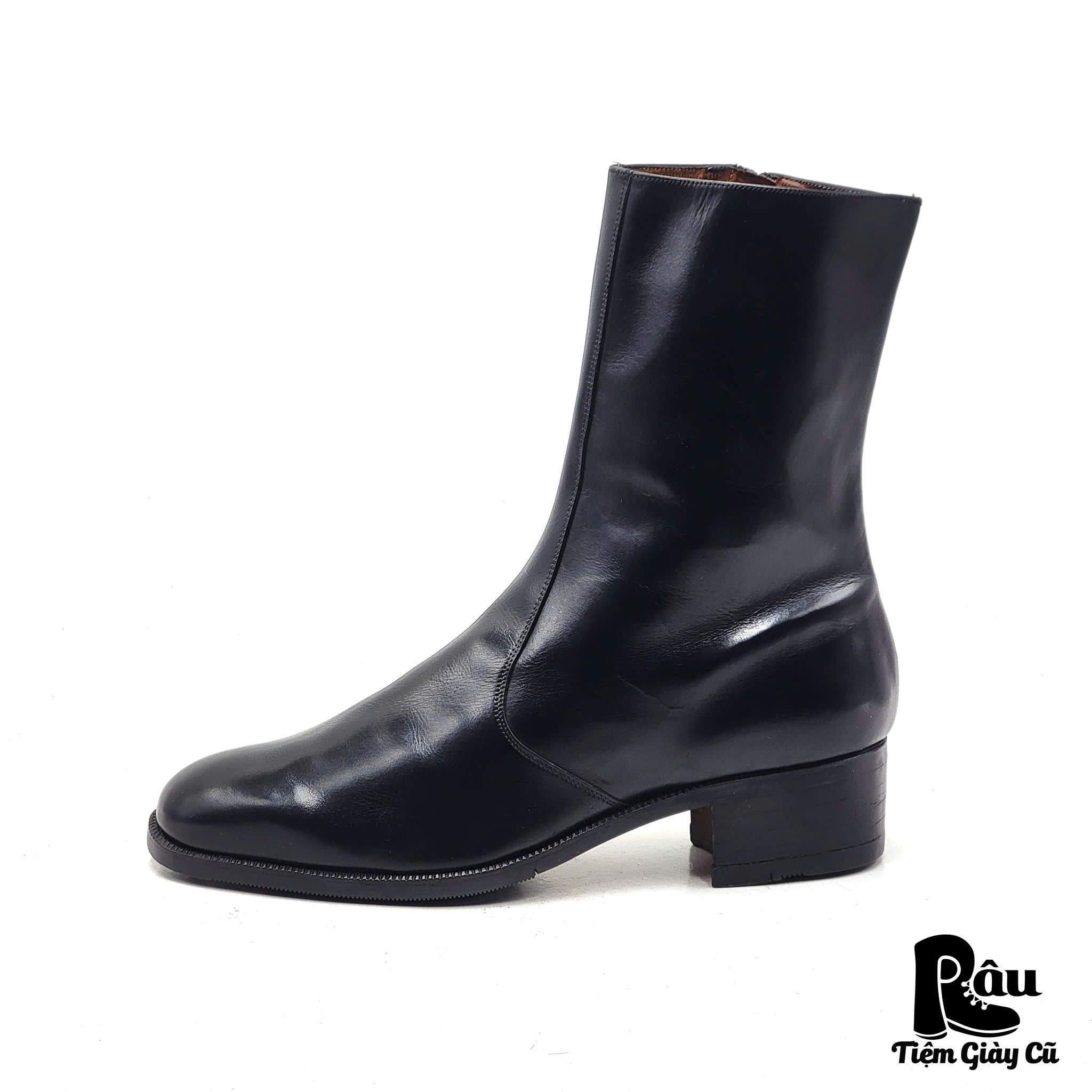  |SIZE 38| CAREL PARIS 1698 VINTAGE 70S AILÉE ZIPPER ANKLE BOOT AV38-7491 